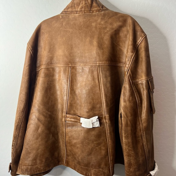 We The Free Skyline Leather Jacket - Caramel size XL - Picture 4 of 5